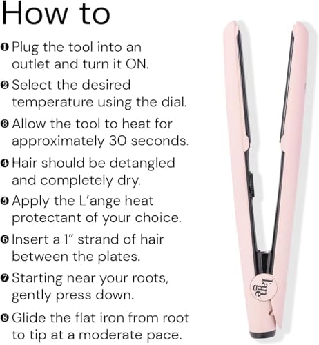 L'ANGE HAIR Le Ceramique 1-Pass Flat Iron Hair — close-up of materials and construction quality
