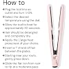 L'ANGE HAIR Le Ceramique 1-Pass Flat Iron Hair Straightener | Fast Heating Ceramic Flat Iron | Best Hot Tools Professional Hair Straightener to Lock in Moisture & Shine | (Blush)