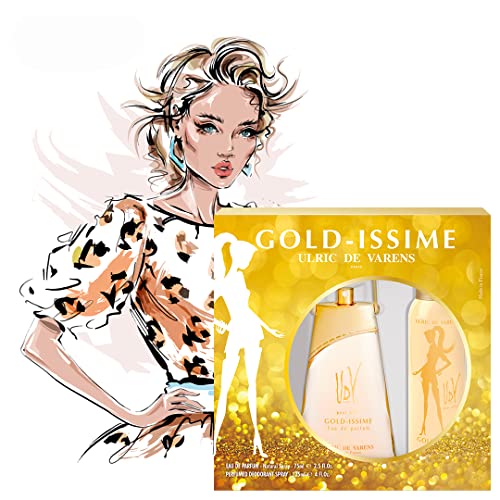 ULRIC DE VARENS Coffret Gold Issime Eau de parfum 75 ml + Deo 125 ml - Image 3