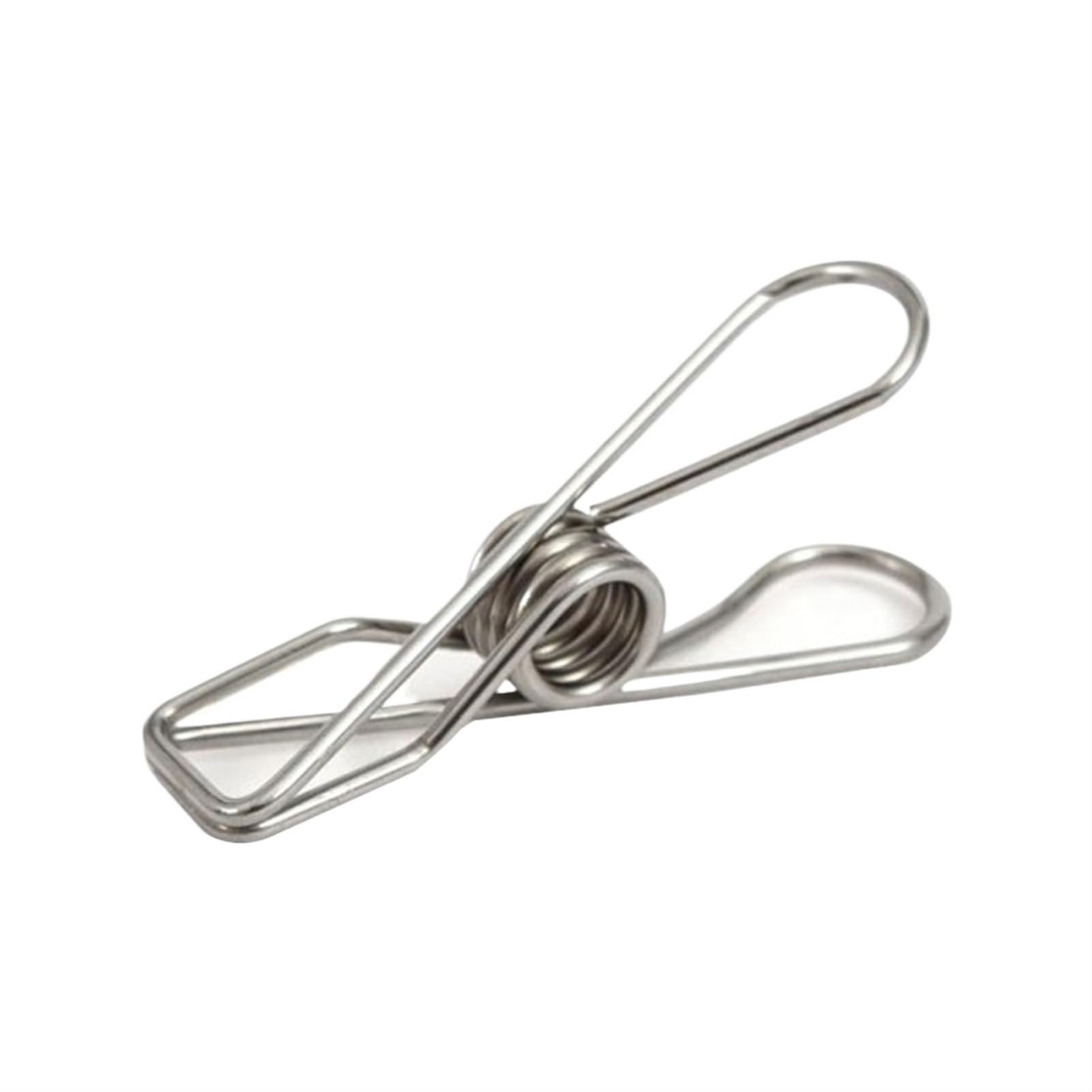 Pinzas de ropa de acero inoxidable para colgar en la ropa, 20 pinzas multiusos resistentes al viento de acero inoxidable de grado marino duraderas