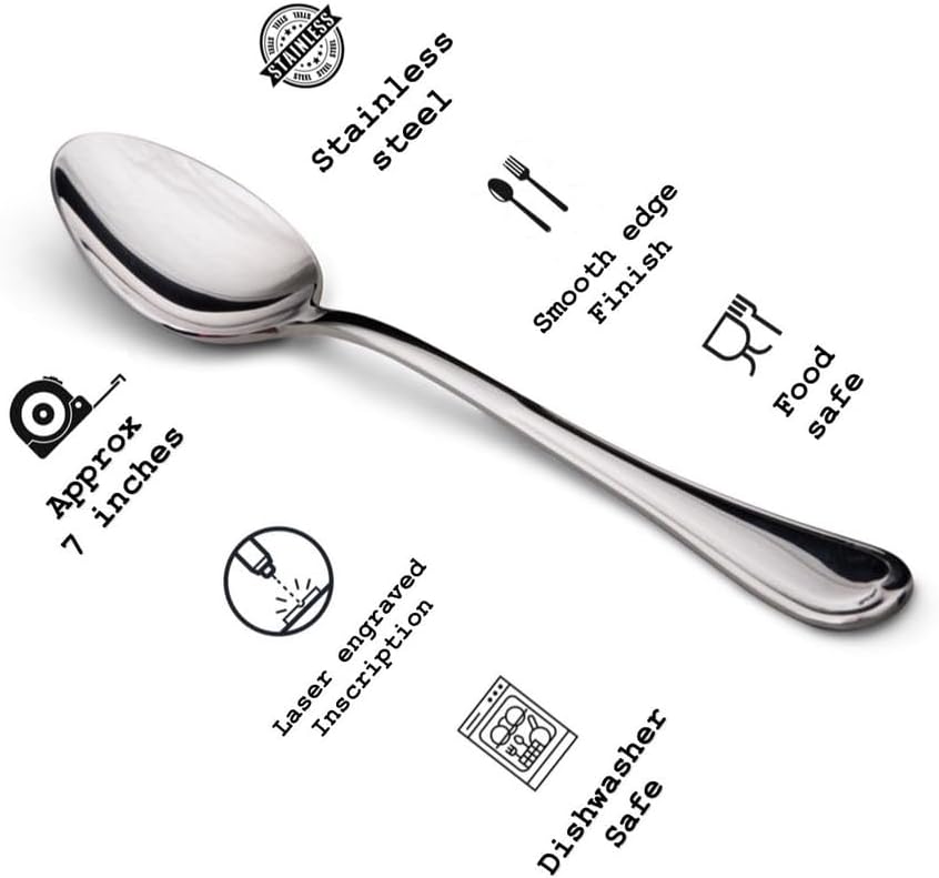 Miniatura 7 de BIGEVENTS I Cerealsly Love You - Cucharas de cereales divertidas para amantes de los cereales grabadas, regalo práctico para papá, cuchara de