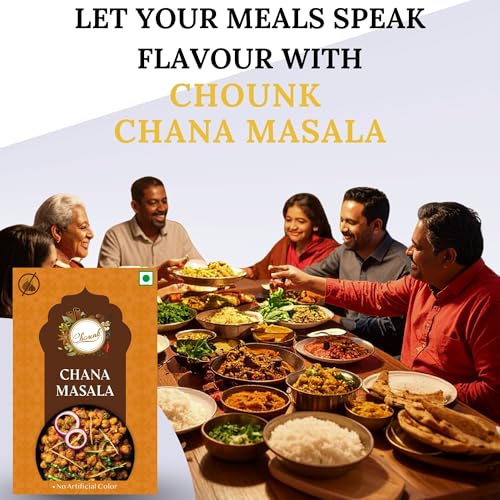 Image of Chounk 100% Pure Punjabi Chana Masala 100g (100g x Pack of 1) Powder No Onion No Garlic Ready To Cook Powder Masala