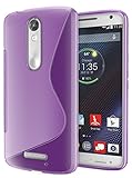 DROID Turbo 2 Case, Cimo [Wave] Premium Slim TPU Flexible Soft Case for Motorola Verizon DROID Turbo 2 / Moto X Force (2015) - Purple
