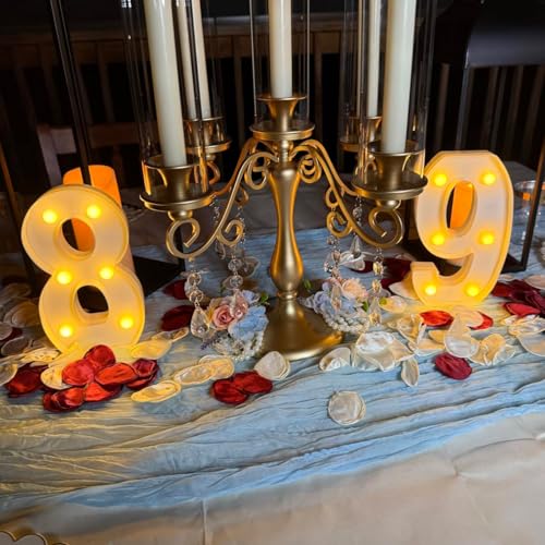 Image of H:7.88 Inches Light Up Numbers 18 Sign for Party Decor, Happy 18th Birthday Decorations for Girls, 18th Birthday Centerpieces Table Decorations for Boys