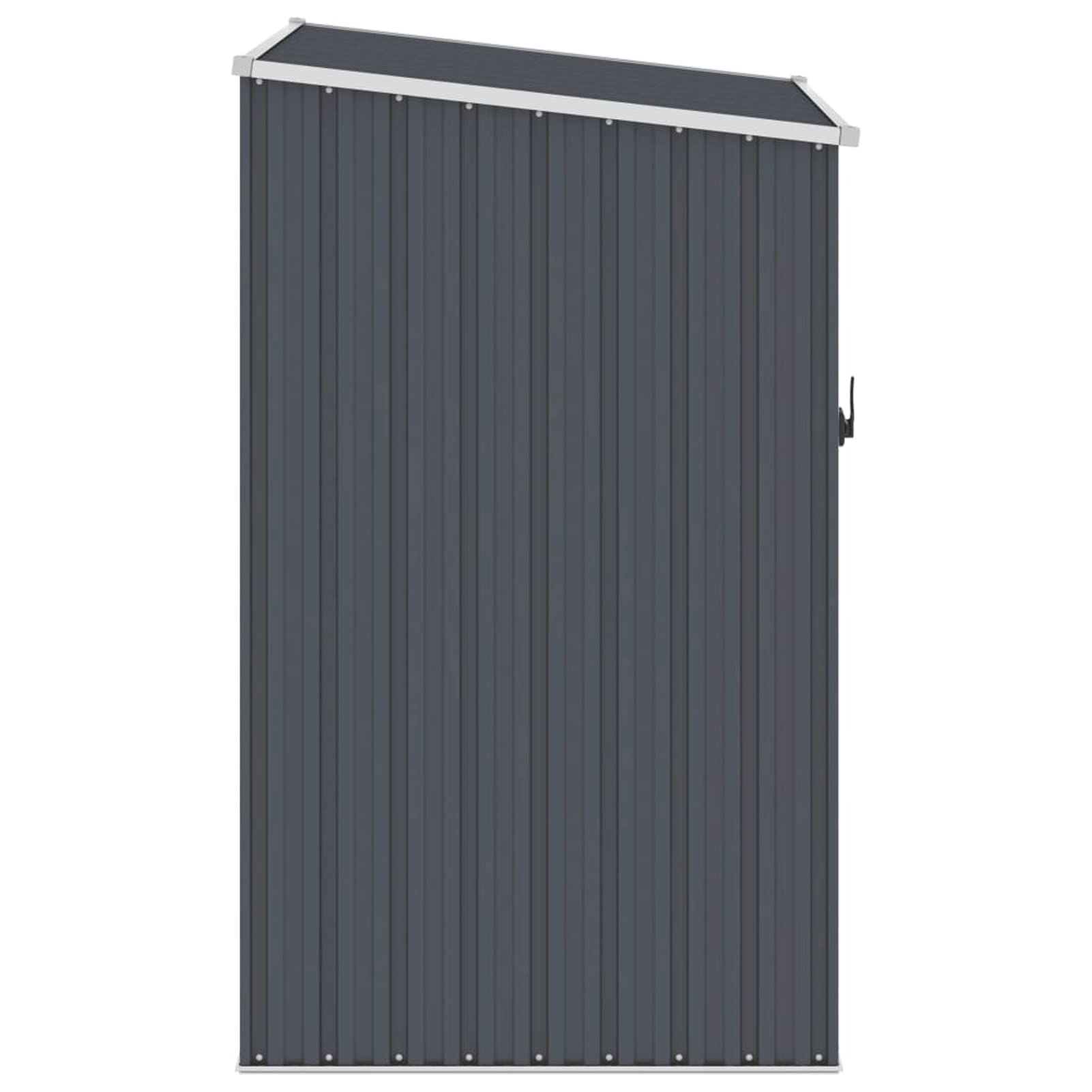 Gecheer Casetta da giardino in metallo, capanno per attrezzi da giardino, capanno in acciaio zincato, antracite, 87 x 98 x 159 cm (senza fondo)