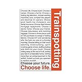 poster trainspotting 【Decoración de pared individual】Hace que el espacio sea más armonioso, esta decoración de arte minimalista puede ayudarte fácilmente a crear un ambiente alegre en casa, mejorar la belleza de tu habitación