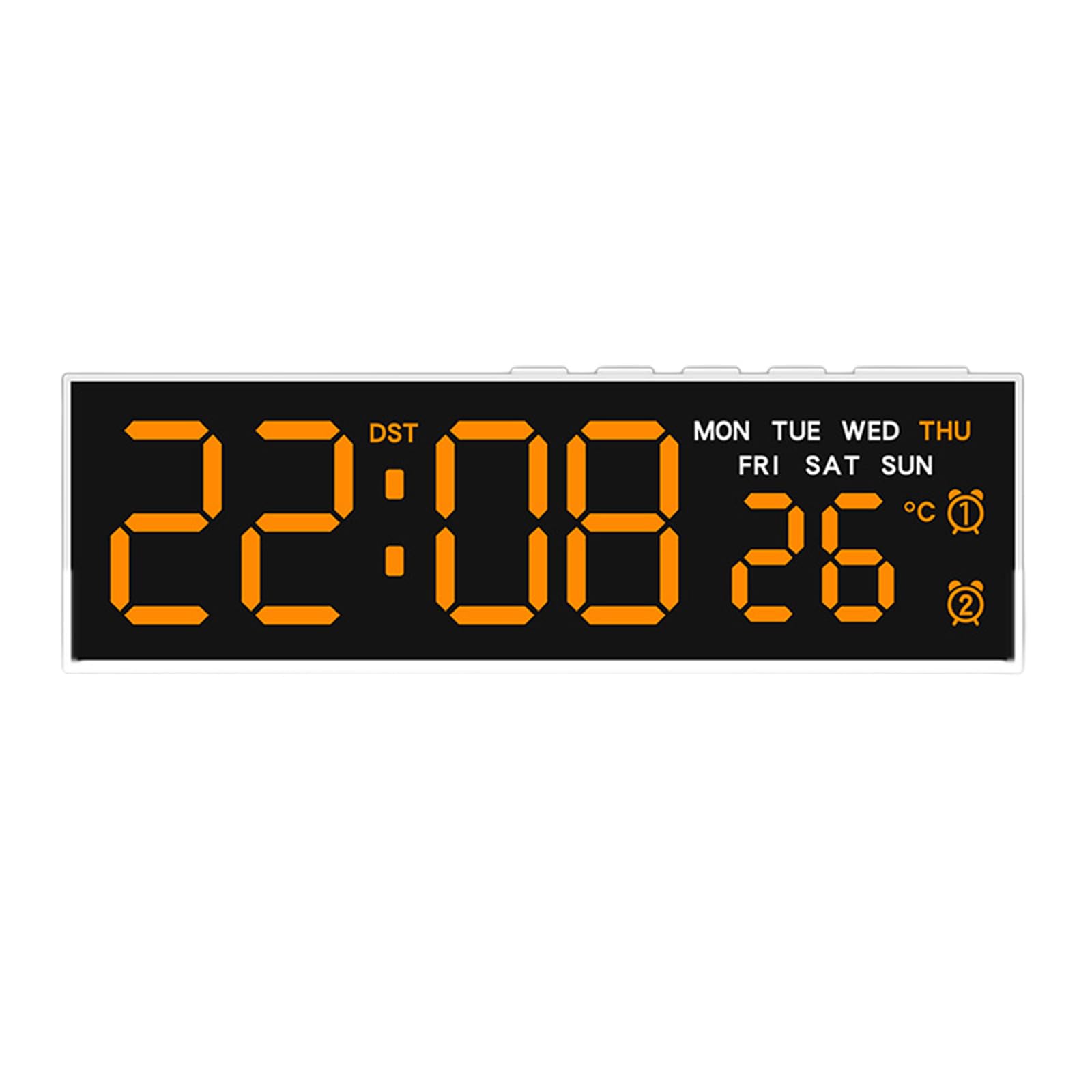 HDOYTXXM Digital Alarm Clock for Bedroom Electric Desk Large Number Temperature USB Port Loud Alarms LED Digital Clocks Desk Alarm