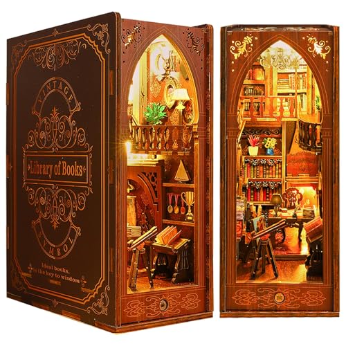 Sujetalibros inserto de estantería en madera 3D como regalo original para adultos
