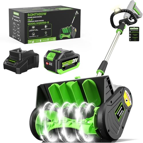 SONTHIOW 13.5Inch Cordless Snow Shovel