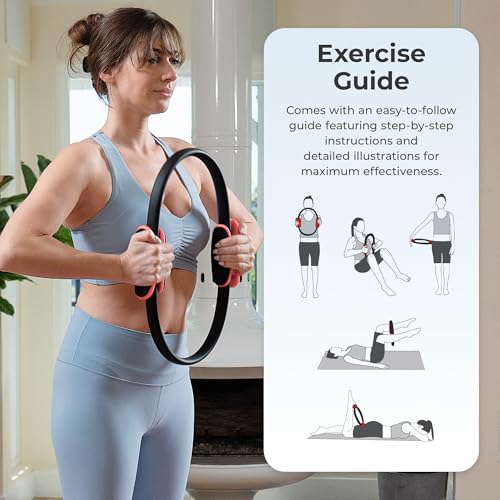 Sunny Health & Fitness 15” Pilates Ring, Resistance Circle for Toning - image 4
