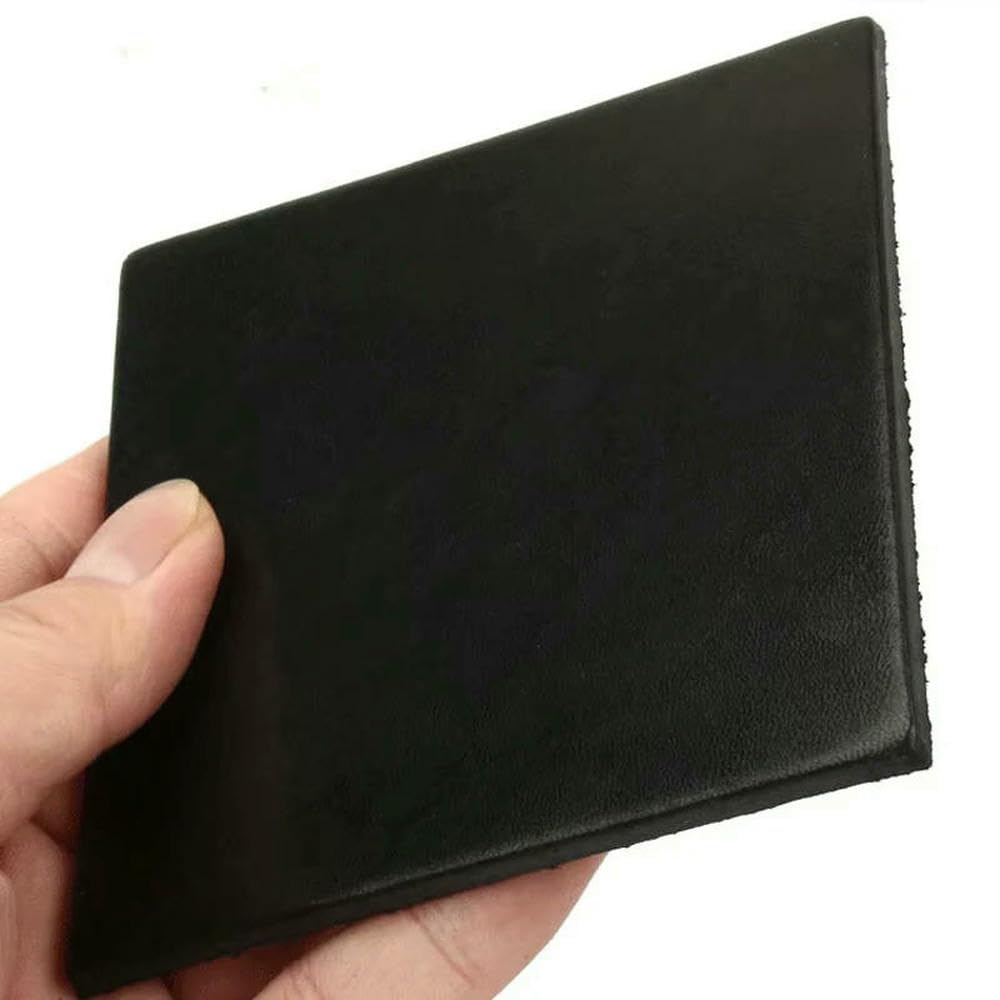 Arkusze prawdziwej skóry 4mm skóra bydlęca garbowana roślinnie czarna wiele rozmiarów do pasków buty uszczelki DIY(50x100cm)