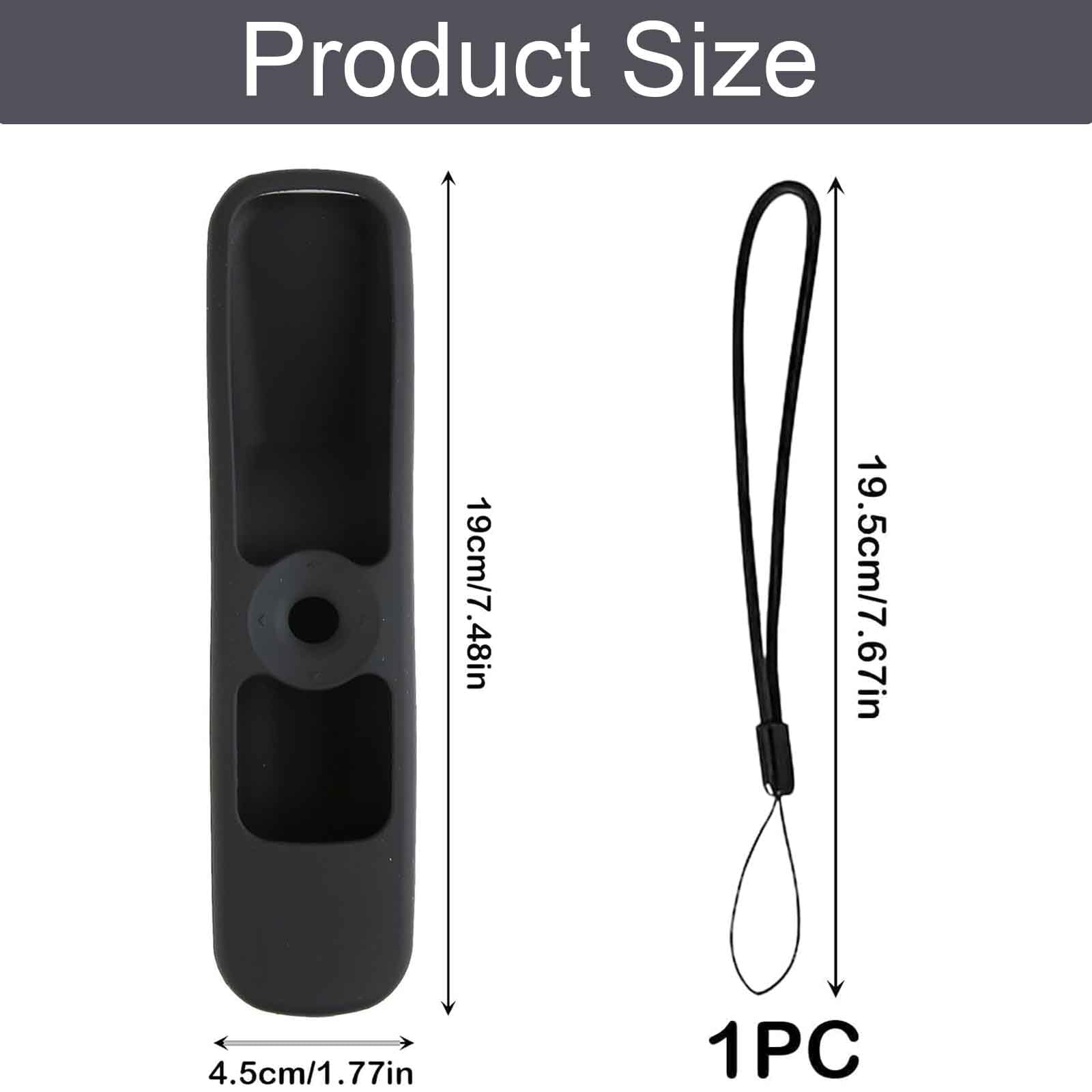 Custodia in Silicone per Telecomando LG AN-MR21GA AN-MR21GC MR22GA MR22GN MR23GA MR24GA, Cover telecomando LG antiurto, lavabile, Cover Telecomando per LG Magic 2021/2022/2023/2024 (Nero)
