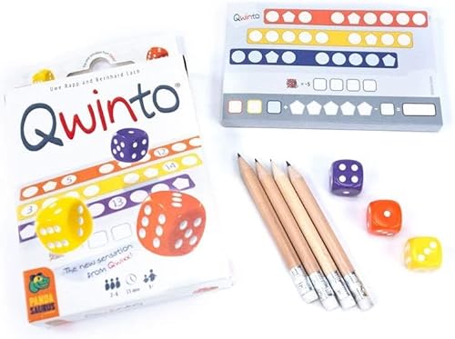 Miniatura 3 de Qwinto Juego de mesa  Juego de dados de ritmo rápido  Juego de rodar y escribir números  Juego de construcción de patrones para niños y adultos  A