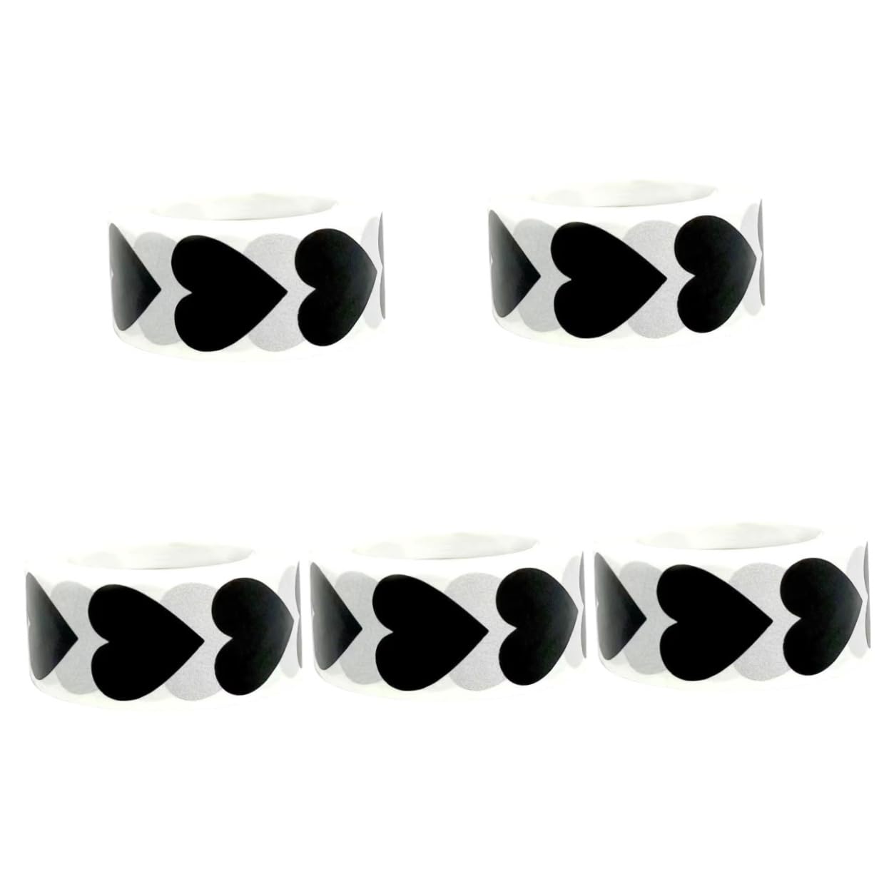 SHINEOFI 5rotoli Adesivi Per Etichette Decorative Stickers Autoadesivi Per e Decorazioni Adatti Per Biscotti e Confezioni Dolci