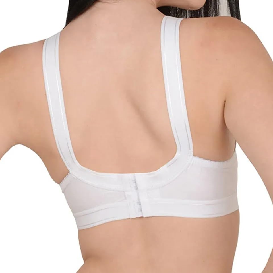 Image of ELEG & STILANCE Women's Wireless Full Coverage Plus Size Bra Non-Padded Breast Lifting Bra for Support and Comfort