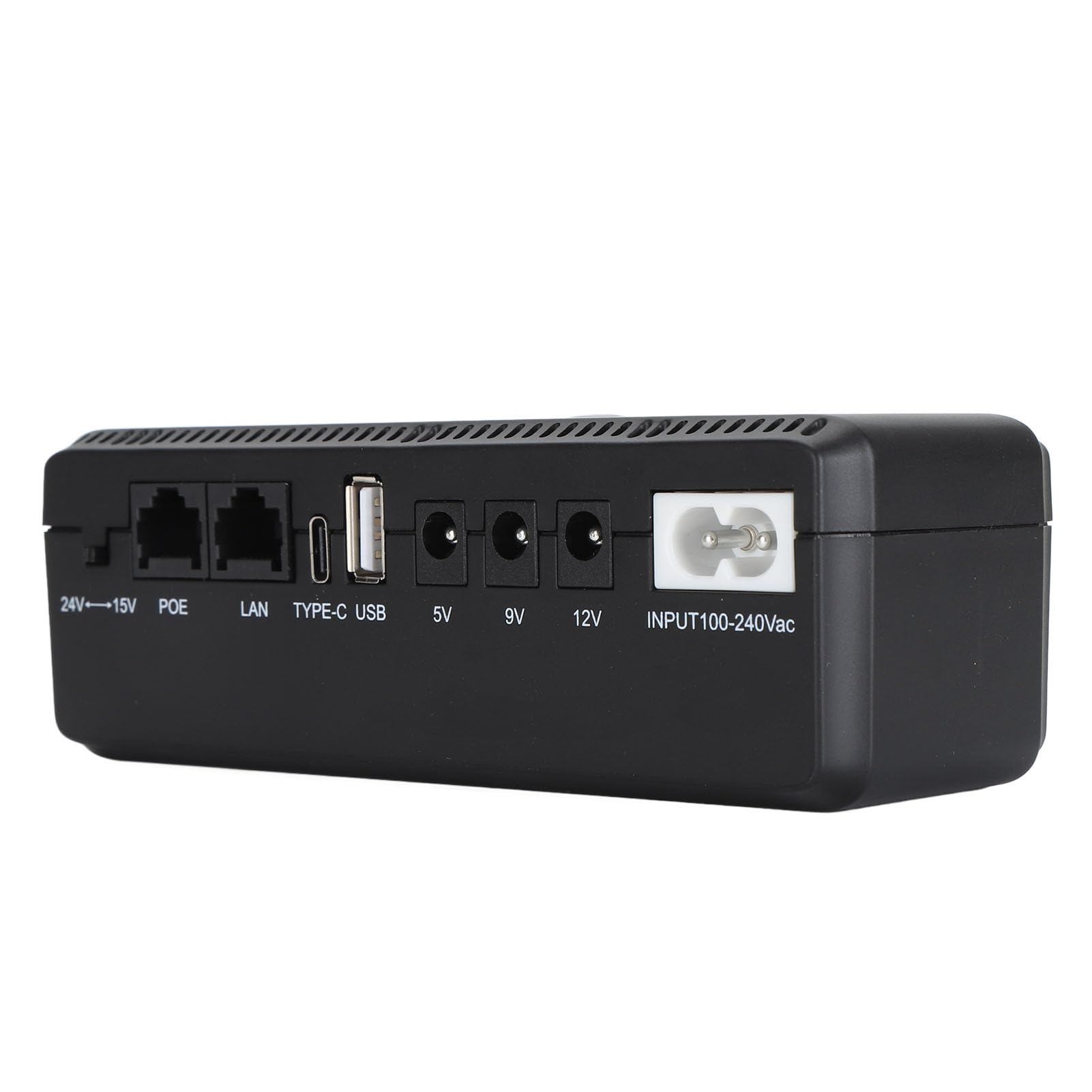 DC UPS, Alimentation par Batterie de Secours 100-240 V Portable pour Téléphone (Prise UE)