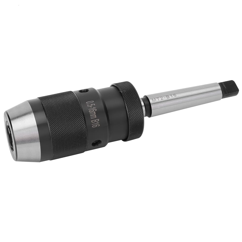 Mandrino A Cono Morse MT2-B16 Chiave, Mandrino per Trapano A Rilascio Rapido 0,5-16 mm per Macchina da Perforazione Mandrino MT2-B16.