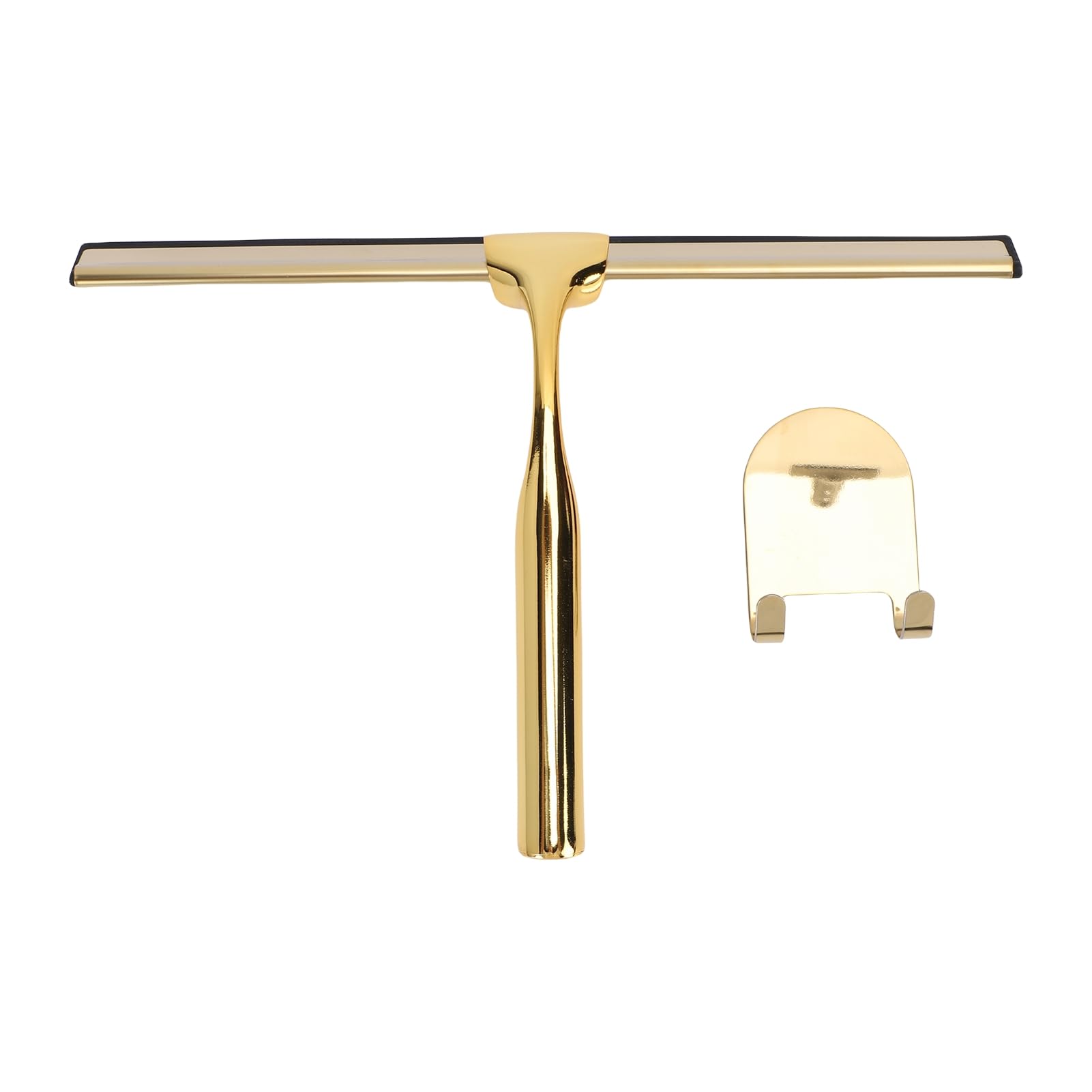 Tergivetro in Acciaio Inossidabile, Tergivetro per Doccia Multiuso con Gancio, Pulisce Senza Facilità Vetro e Piastrelle per Uso Domestico e Commerciale (Gold)
