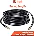 GASPRO 18-Foot RV Quick Connect Propane Hose for Portable Fire Pit, Camp Chef Explorer, Outland Living Fire Bowl, Camping Grill and More