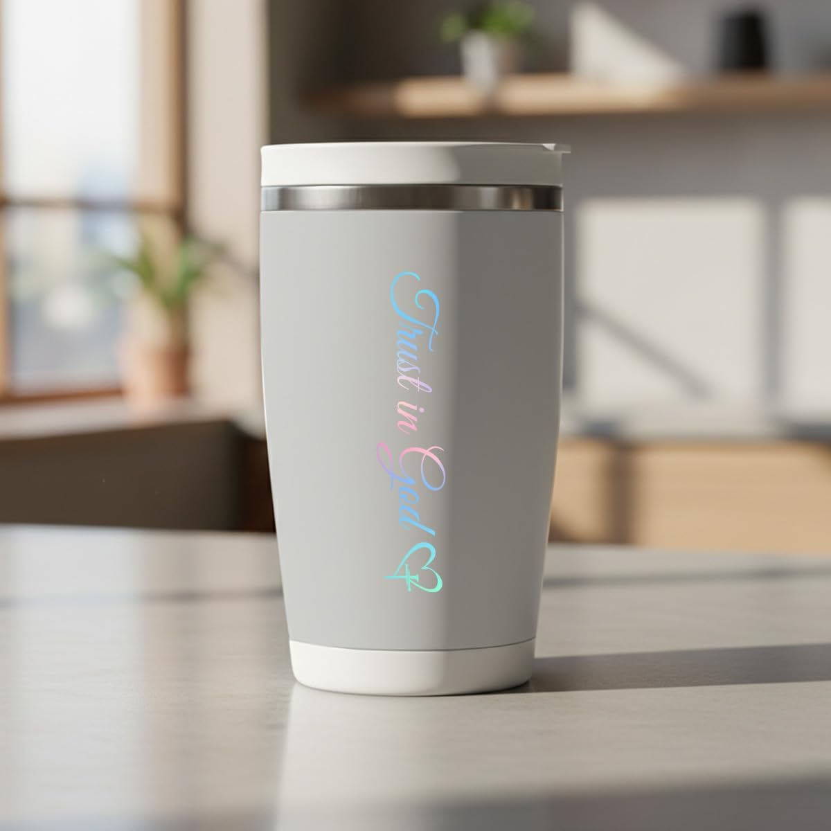 Premium 5PCS Trust in God Christian Rearview Mirror Sticker, Jesus Vinyl Faith Stickers for Car Windows, Trucks, Laptops – Durable Religious Decals, Inspirational Christian Gift for Men & Women - Image 4