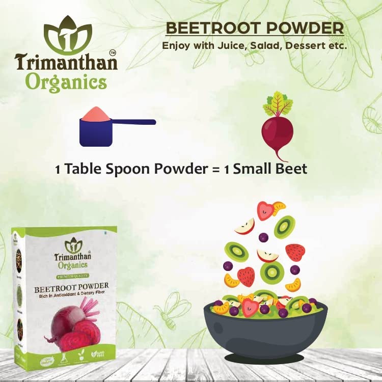 Miniatura 6 de Polvo de remolacha para piel y cabello, (3.53 onzas), hidrata y nutre el cabello y la piel, sin productos químicos, sin conservantes, sin pesticidas