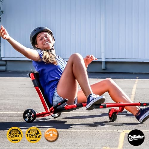 Image of EzyRoller Pro X Trike Children's Fun Vehicle Radio Vehicle Tricycle Children's Vehicle Adults (Red)