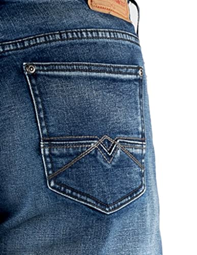 Stetson Western Jeans Mens Straight 35 x 34 Blue 11-004-1211-8003 BU4