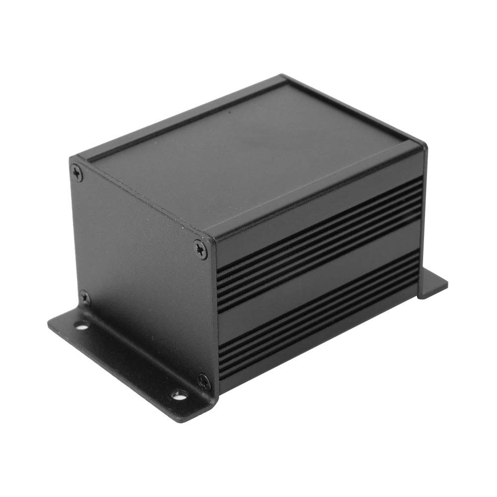 TOPINCN Aluminum Enclosure Protective Box Strong ElectroMagnetic Shielding for Electronic Project 1.6 X 2 X 2.4in Matte Black