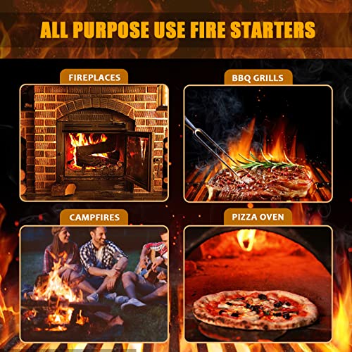 Realcook Natural Fire Starter Cubes: Upgraded 36 Firestarters Kindling #TOP3