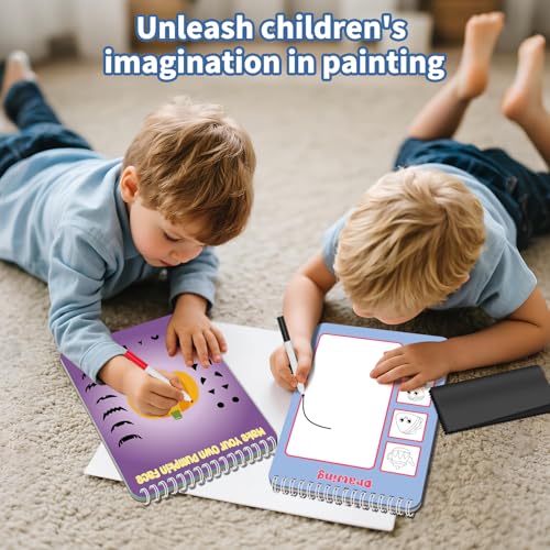 2 pack reusable activity game for kids ages 4-8 8-12travel games include 56 different game1-2 playerstoy amp learning tool for road trip airplane activity