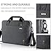 Voova Laptop Bag Case 14 15 15.6 Inch, Computer Sleeve Messenger Bag with Shoulder Strap Expandable Waterproof Business Briefcase for Men Women to Work Travel School, Fit 14-16 Inch Laptop-Grey