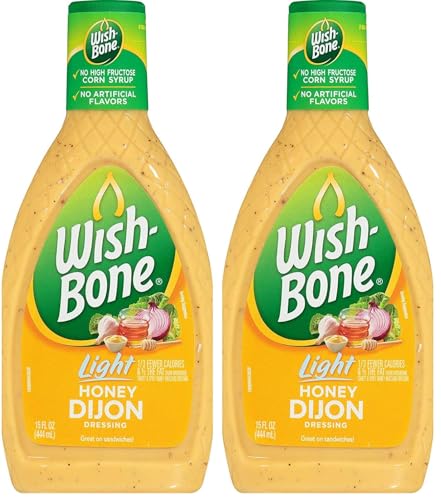 Image of Wish-Bone Light Honey Dijon Salad Dressing, 15 FL OZ (Pack of 2)