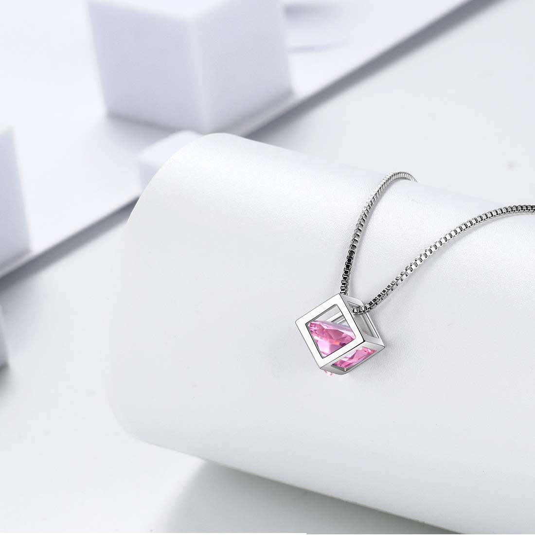 Aurora Tears Set di gioielli in argento Sterling 925 con pietra portafortuna per donne e ragazze, cristallo, opale