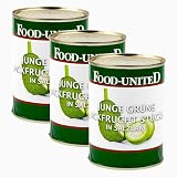 Food-United JACKFRUIT JACKFRUCHT 3x 280g Dose Konserve | junge Jackfruit-Stücke | eingelegt in Salzlake | Obstkonserven | Fleischersatz vegan für Jackfruit-veggie-Hack-Curry-Gulasch (3)