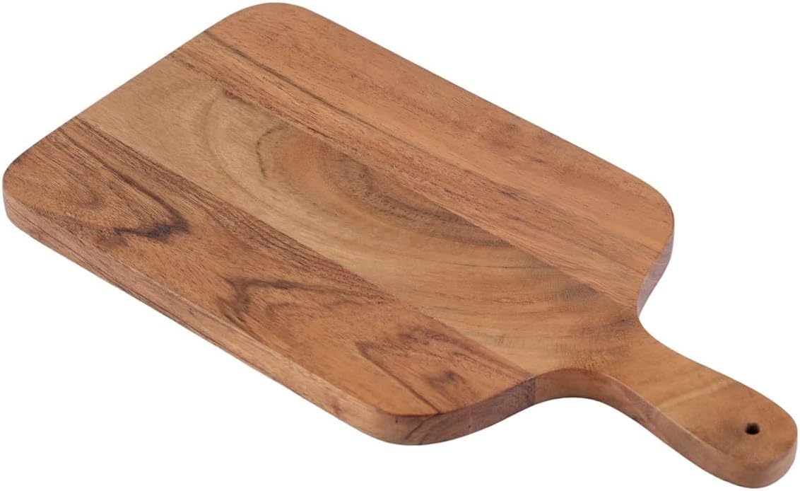 Compact Wood Serving Board for Snacks, Appetizers, and Everyday Dining