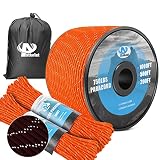 750Ib Reflective Paracord Rope,100', 4mm 11 Strand Parachute Spool Cord with Collecting Bag, para Co
