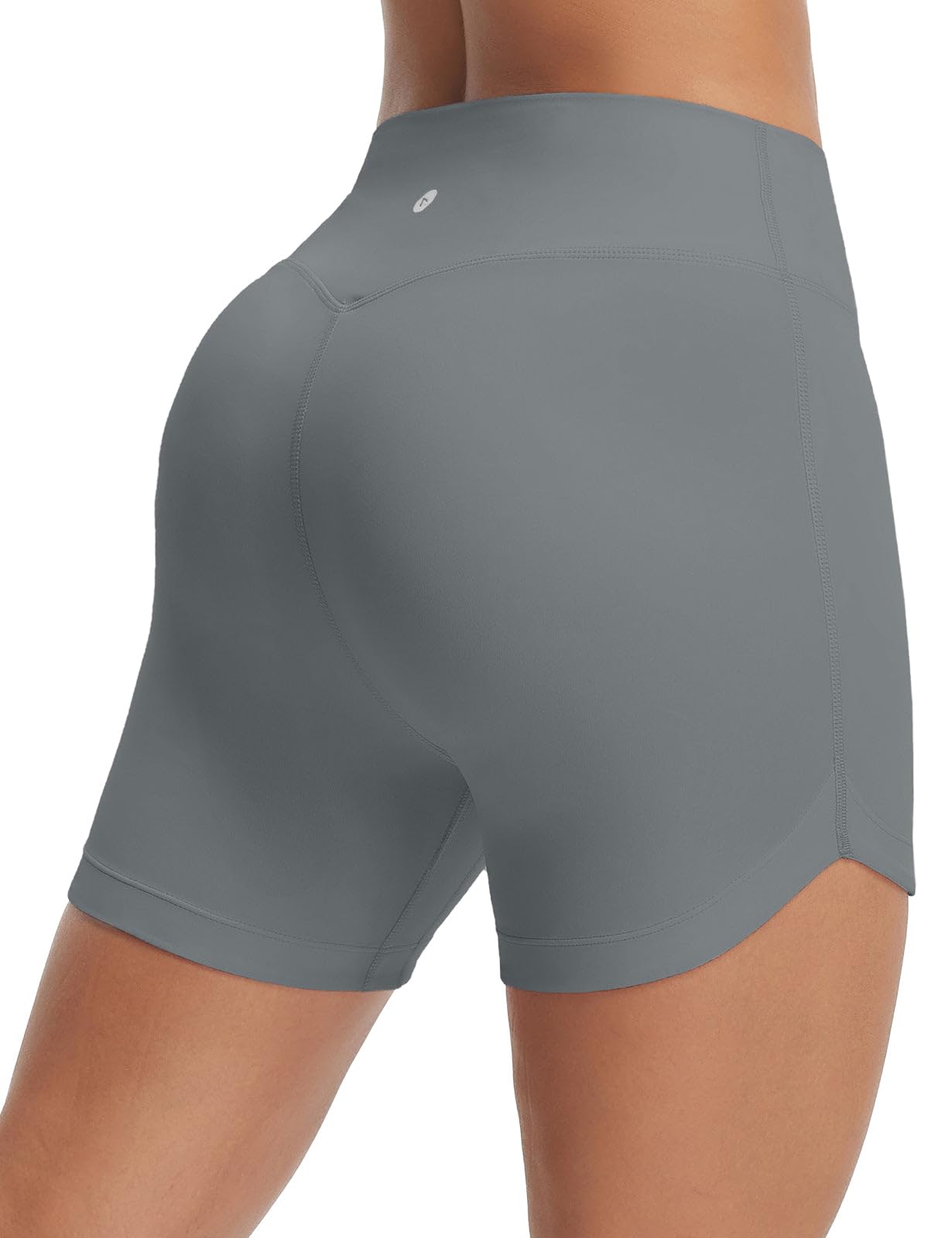 baleaf Damskie spodenki gimnastyczne 4,5", wysoka talia z kieszeniami, krótkie spodenki rowerowe, spodenki sportowe, legginsy do jogi