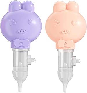 IFANLANDOR Aspirador Nasal Para Recém-Nascidos 2 Peças Limpador De Nariz Para Recém-Nascidos Cuidados De Saúde Do Bebê Aspirador De Nariz Suprimentos Para Bebês Chupeta Coelho