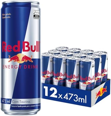 Pack de 12 Latas Red Bull Energético, Energy Drink, 473 ml