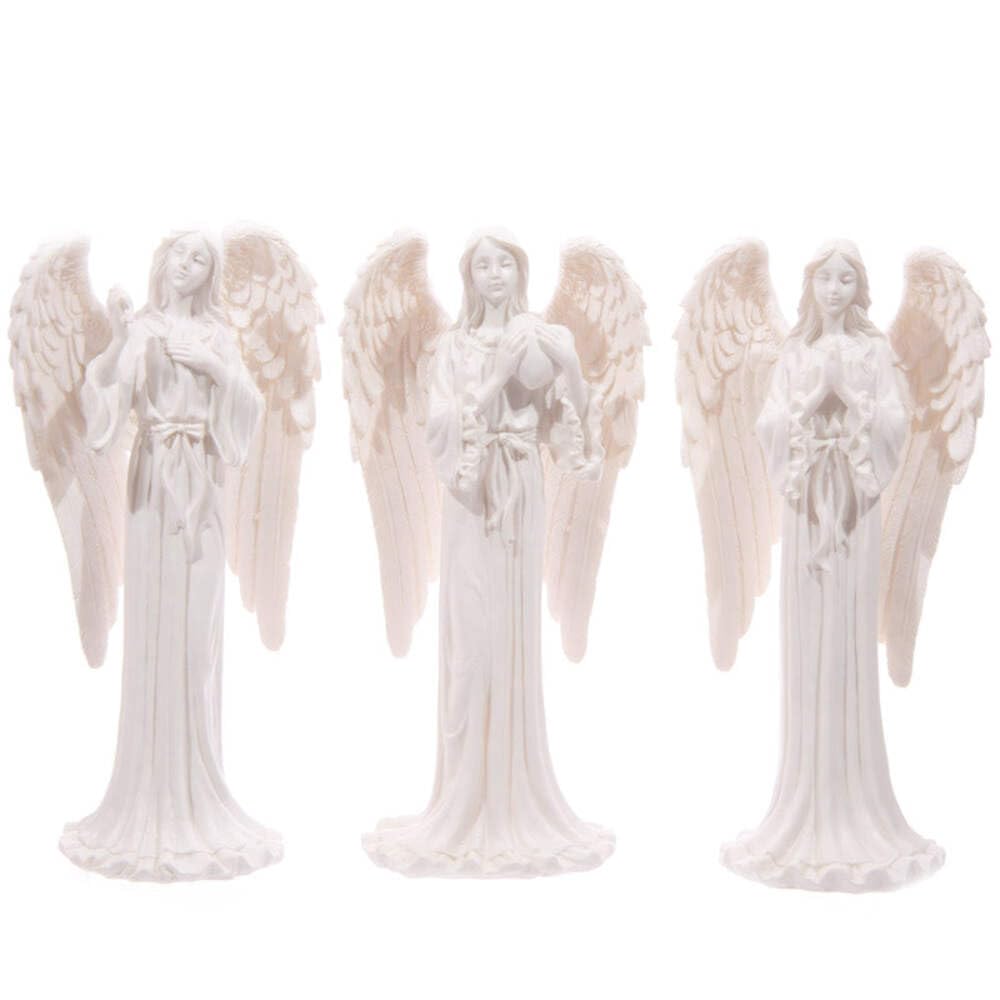 Puckator White Standing Angel Figurine 20 Cm