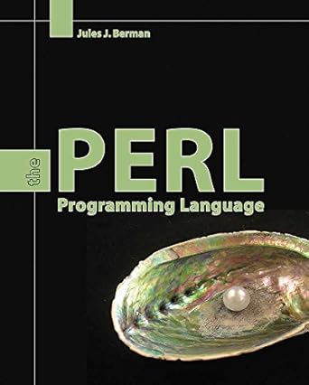 Perl: The Programming Language : Berman, Jules J.: Amazon.in: Books