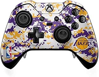 Skinit Decal Gaming Skin Compatible with Xbox One Elite Controller - Officially Licensed NBA Los Angeles Lakers Digi Camo Design