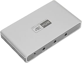 Bewinner 4K Audio Video Capture Card, USB 3.0 HDMI Video Capture Device, 1080P 60FPS Video Recorder Device 3.5mm Audio Cam Link Card for Live Streaming Gaming (HC868)