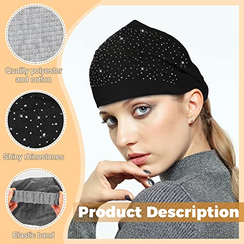 8 Pcs African Head Wraps For Black Women Rhinestone Twisted Headbands Crystal Wide Headbands Bling Twist Head Bands Glitter Elastic Head Turban For Girls Sport Yoga Gifts Hair Accessories, 2 Styles #TOP3