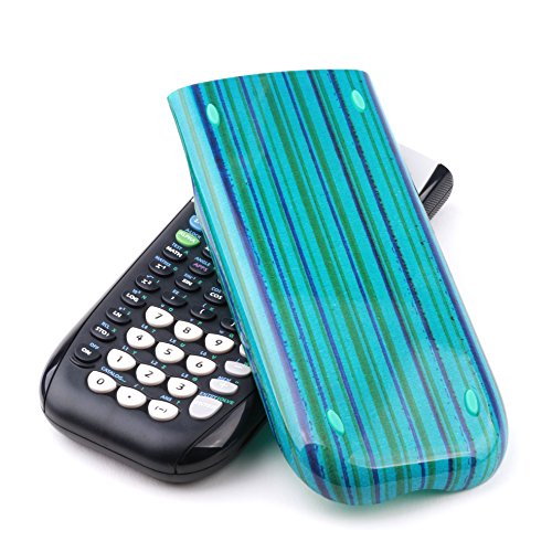 Guerrilla Ti84Bluestripehc Hard Slide Case-Cover For Ti-84 Plus, Ti 84-Plus C Silver Edition, Ti-89 Titanium Graphing Calculator, Blue Stripe #TOP14