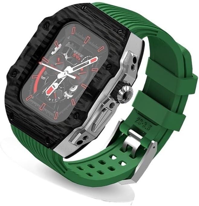 Bracelet caoutchouc fluor 49mm anti-choc pour protéger iWatch