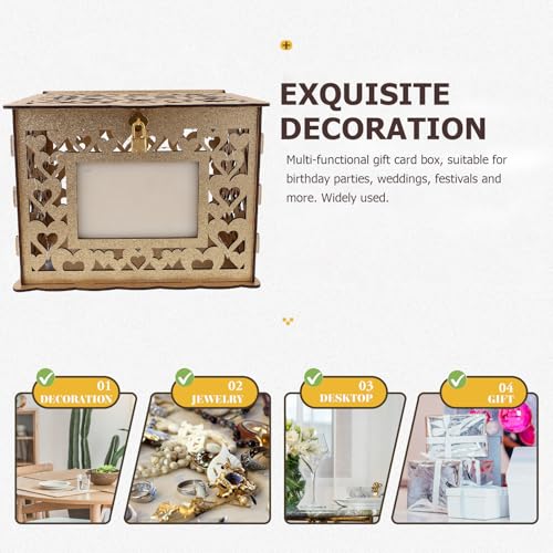 Caja de tarjetas de boda para decorar mesas de dulces y sobres de regalo 4