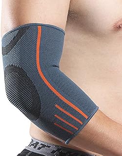 Rmolitty Elbow Support Brace for Men and Women, Elbow Sleeve for Tennis Golfers Powerlifting Bodybuilding Sports (Single, M)