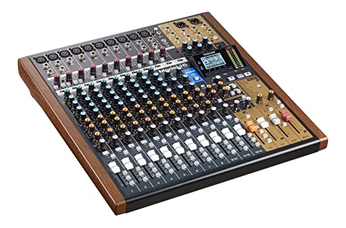 Tascam Model 16 All-In-One 16-track Mixing and Recording Studio, Analog Mixer, Digital Recorder, USB...
