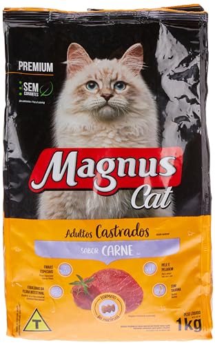 Adimax Ração Para Gato Adulto Castrado Magnus Carne 1Kg